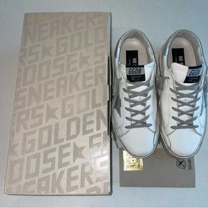 Golden Goose Hi Star sneakers with silver heel tab